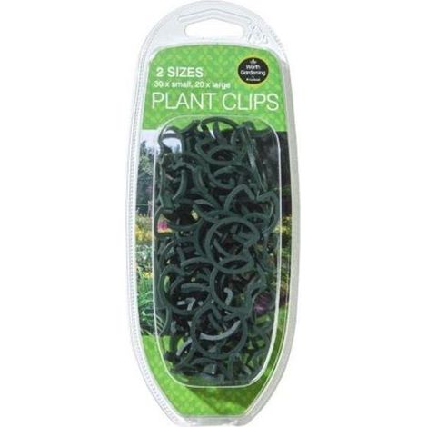 Plant Clips Dark Green Pack Of Fifty Large And Small Garland (1/3)