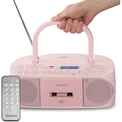 MEDION 50079336 Radio portable Personnel Numérique Rose