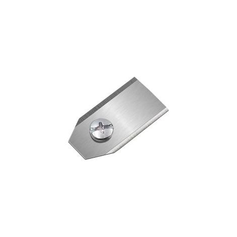 (35 x 18 x 0.45mm,Argent), 1pcs Lame de Tondeuse Robot, Lame de Rechange Universelle pour Tondeuse Automatique, Accessoires de Désherbage pour Tondeu (1/4)