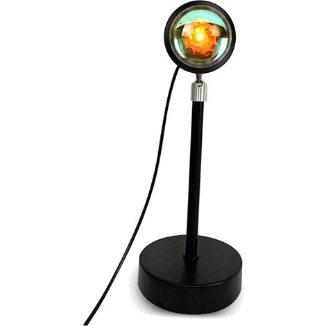 Lampe projecteur d'ambiance 16 couleurs, rotation à 180°, télécommande, lumière de projection RGB pour chambre à coucher (1/5)