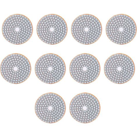 10 Stück 3-Zoll-Schleifscheiben, Polierpads, Diamant-Polierscheiben für Marmor, Beton und Steine, 300 Mesh