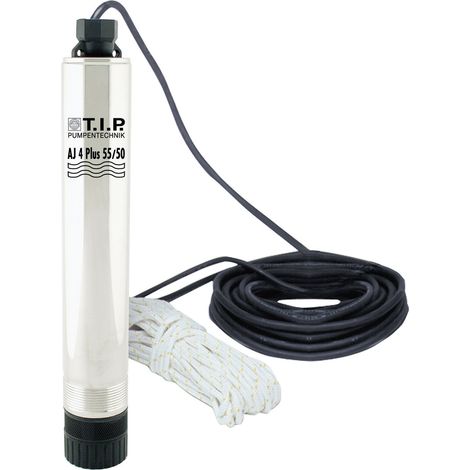 T.I.P. - Technische Industrie Produkte 30104 AJ 4 Plus 55/50 Tiefbrunnenpumpe 3300 l/h 50 m (1/8)