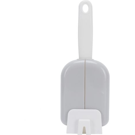 Cuillère à Riz avec Boîte de Stockage Anti-Poussière, Accessoire de Cuisine Pratique en PP Gris