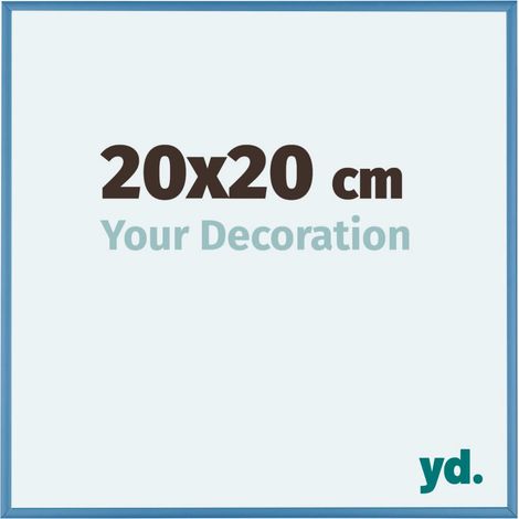 yd. - Cadre photo 20x20 - Bleu Acier - Aluminium - Kent