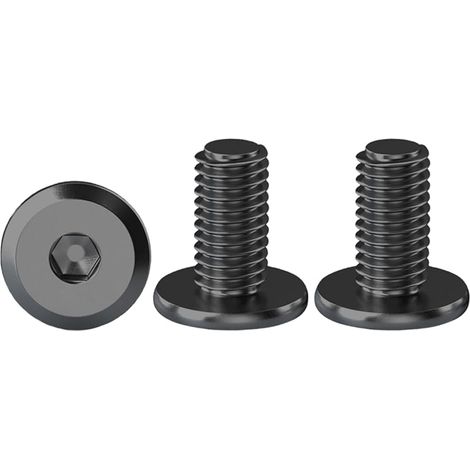 Vis à Tête Cylindrique Hexagonale M6 X 12 mm - 20 Pièces Boulons en Acier Inoxydable A2 V2A - Noir (1/5)