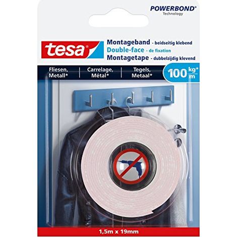 tesa 77746-00000-00 Nastro per fissaggio tesa® Powerbond Bianco (L x L) 1.5 m x 19 mm 1 pz. (1/4)