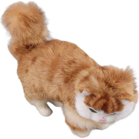 Realistisches und kuscheliges Plüschtier in Form einer simulierten Katze – ideal zur Dekoration Ihres Zuhauses. (1/5)