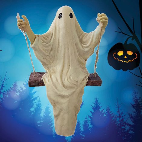 [Estatua de terror ornamental] Escultura decorativa de fantasma hecha de resina, para uso interior y exterior, patio/jardín Tipo 1 (1/5)