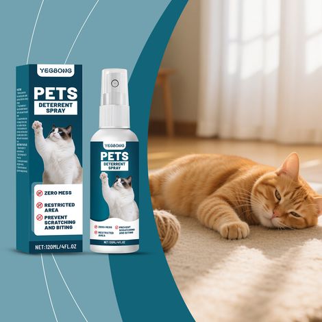 Spray anti-griffures pour chats, doux et sûr pour les meubles et les canapés – 120 ml -- DTEKGAZ (1/5)