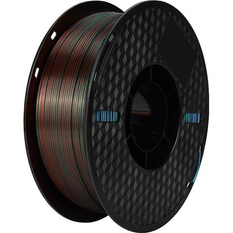 KINGROON 3D Printer PLA Filament 1KG 1.75mm Triple Color Silk PLA Filament 3D Printing Material Degr