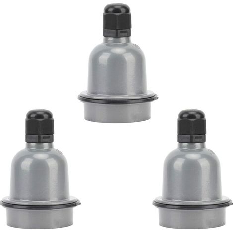 E27-Steckdose, 3er-Pack wasserdichte E27-Steckdosen für Zuhause - Crezuo