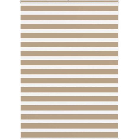 Doppelrollo Sandbraun 160x230 cm Stoffbreite 155,9 cm Polyester