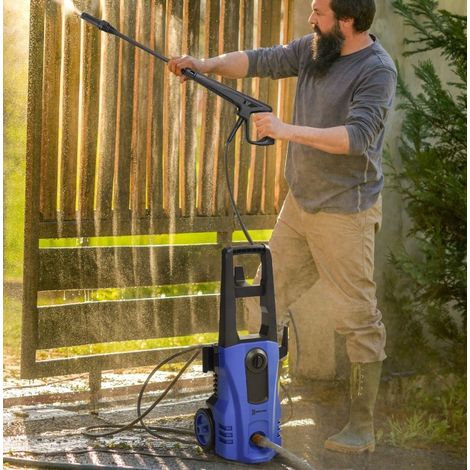 Nettoyeur haute pression 78x35x27 cm alu bleu avec roulettes, pratique au quotidien – MEUBLIV (1/5)
