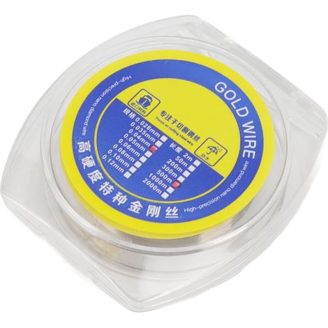 Fil de Séparation pour Écran LCD 0.04mm Haute Dureté Antiusure Ligne de Découpe Stable 500m/1640pieds (1/5)
