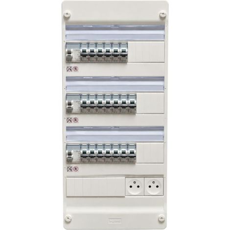 Tableau pré-équipé - Maison individuelle - 4 rangées - 13 modules - TABLEG4R13M - Legrand