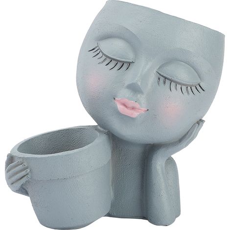 Pot de Fleurs Double en Résine Décoratif pour Balcon, Jardin et Intérieur (1/5)