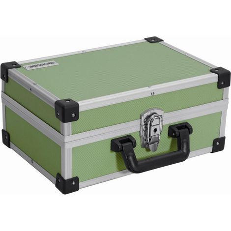 Alu Werkzeugkoffer grün 330x230x150mm Werkzeugkiste Werkzeugkasten Werkzeug TOP (1/4)