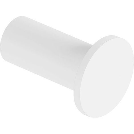COSMIC Towel hook, Robe hook, Coat hook, Brushed White,Architect S+ Collection