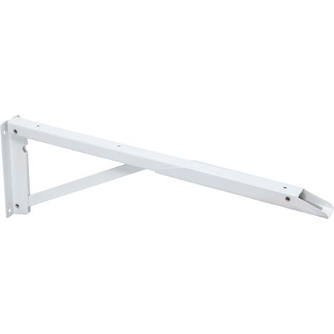 Console escamotable - Charge : 40 kg/paire - Décor : Blanc - Hauteur : 145 mm - Profondeur : 445 mm - ITAR