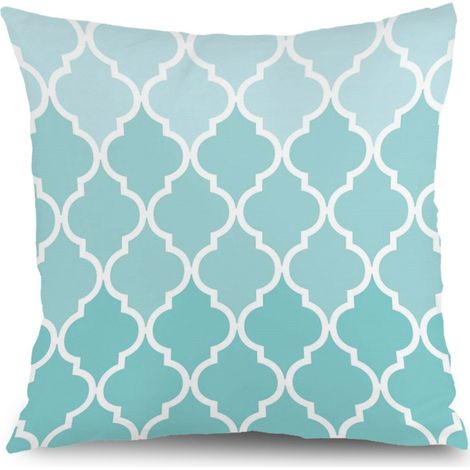 Housse de coussin extérieur floral, décoration maison élégante,50×50cm