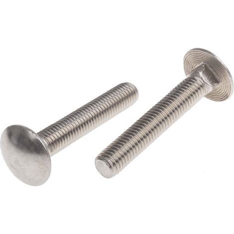 Boulon Acier Inoxydable, Brut, M10 x 60mm ( Prix pour Sachet de 25 )