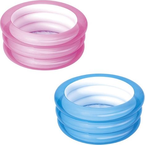 Bestway Piscina Rotonper Bambini con Fondo a 3 Anelli Gonfiabile (70x30cm) Art. 51033 - Confezione 1 pezzo (Colori Assortiti) - Piscine (1/5)