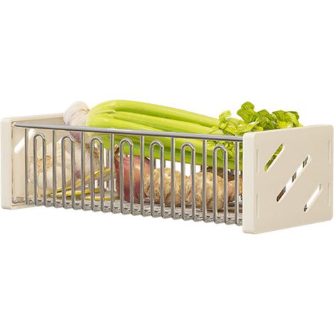 Kitchen Wall Mounted Shelf Multifunctional Hanging Drainage Organizer Basket for Vegetables Seasonings Rack