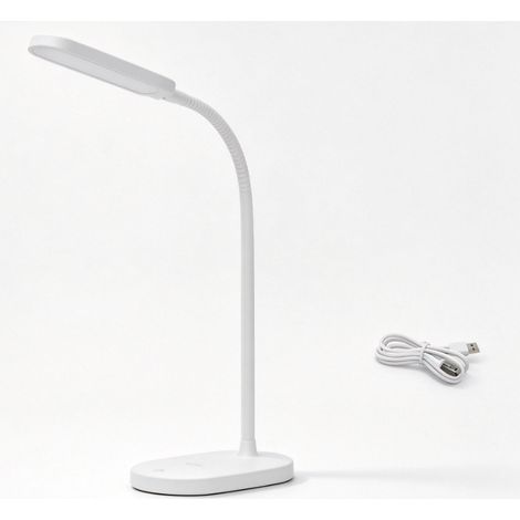 Lampe LED Rechargeable USB à Col Flexibles – Température de Couleur Réglable, Protection Visuelle pour Étude, Design Ergonomique et Pratique pour Bureau (1/4)