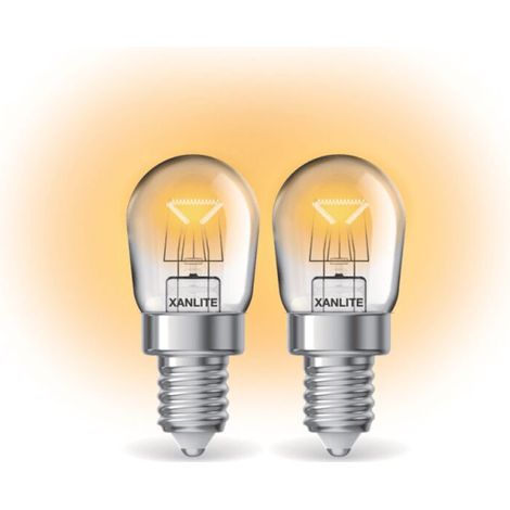 2er-Pack Glühbirnen E14, 15 W, 80 lm, 2200 K (warmweiß), für Elektroherd und Kochfeld geeignet – Lebensdauer 1000 h