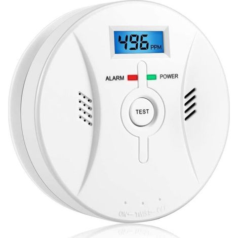 Rilevatore di monossido di carbonio con display LCD, rilevatore di CO, allarme più forte da 85 dB, rilevatore di monossido di carbonio con sensore di monossido di carbonio (1/4)