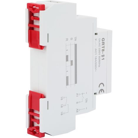 Mini relè temporizzatore GRT8-B1, con ritardo di arresto, montaggio su guida DIN, 220 V CA (1/5)