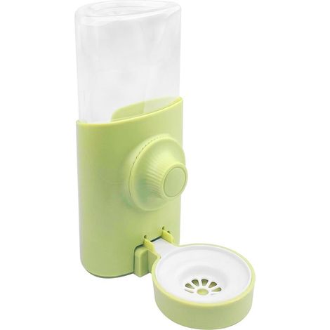Dispensador de agua para conejos, botella de agua antigoteo para cobayas, bebedero colgante para conejos, bebedero automático para mascotas, para hámsteres, chinchillas, erizos y hurones, 600 ml, verd (1/5)