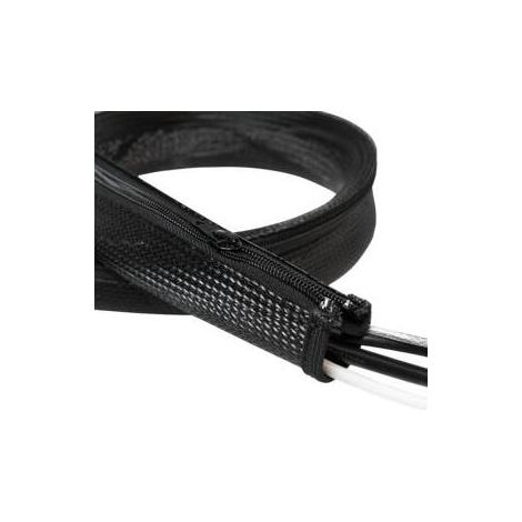 Canaleta para cables con cremallera de 30 mm y 1 m, LogiLink, protección de cables. (1/4)