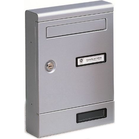 CASSETTA POSTALE SILMEC 10-351.72 ALLUMINIO SILVER