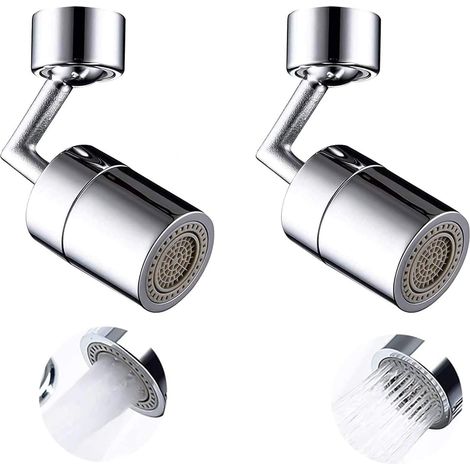 Filtro giratorio ajustable, ahorrador de agua, extensión para grifo de ducha para fregaderos de cocina y aireador de grifo de baño.