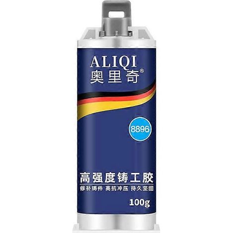 Colle de fonderie forte 50 ml, colle de soudage, colle de soudage électrique, agent de réparation pour radiateurs en fonte et réservoirs d'huile, colle AB 100 g (1/4)