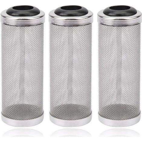 3 pcs Garde de Filtre d'Aquarium,Garde de Protecteur de Filtre de Maille d'Aquarium, Filtre de Crépine D'admission pour les Crevettes de Poisson, Empêchent le Poisson D'être Aspiré dans le Filtre,16mm (1/4)