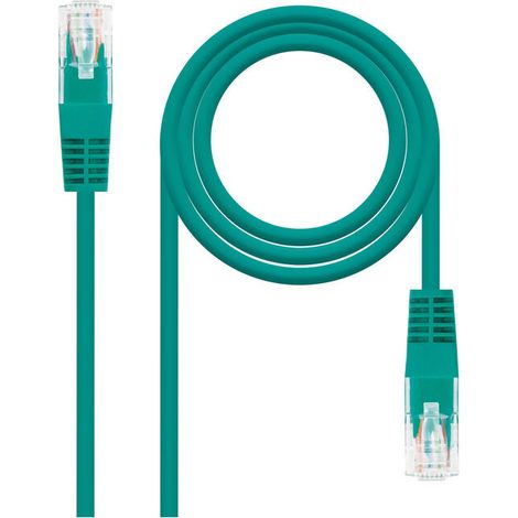 Latiguillo RJ45 Cat5e UTP CCA 1m VERDE