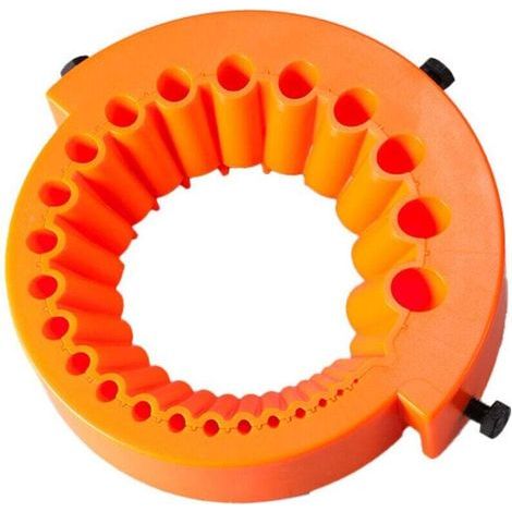 Affilatrice per punte da trapano per smerigliatrici angolari, compatibile con punte da 125 mm, affilatrice portatile per tutti i tipi di punte da trapano, punte da trapano da 2-13 mm, arancione (1/4)