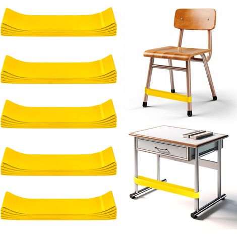Lot de 25 bandes de chaise pour enfants avec pieds agités, outils pour enfants, améliorent la concentration et réduisent l'agitation, bandes de chaise pour le sensoriel (1/5)