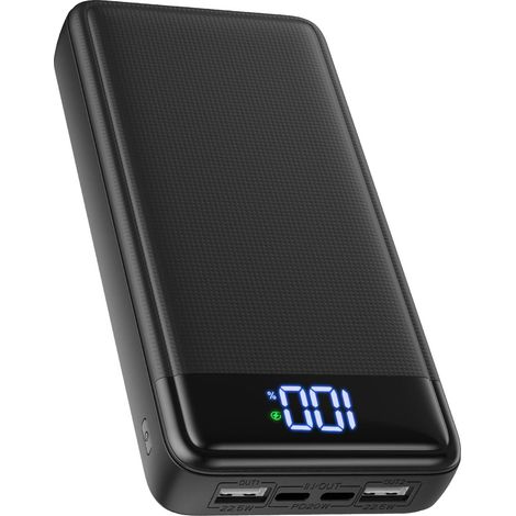 Batterie Externe 26800mAh, 22.5W Power Bank, Batterie Portable USB C Input & Output PD3.0 QC4.0 Charge Rapide Chargeur Portable avec Affichage LCD Compatible avec 16 15 14 13 Tablettes etc. (1/5)