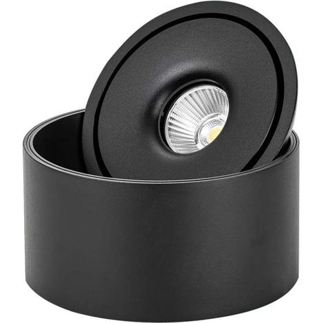 V-TAC 28W Runder COB LED Einbaustrahler Schwenkbar 3-in-1 Schwarz