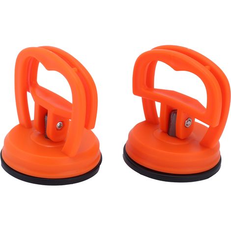 2 Pinces à Ventouse pour Verre, Porte-Verre à Poignée, Aspirateur de Levage à Forte Adhérence, Outil de Transport pour Carreaux, Miroirs et Panneaux (1/5)