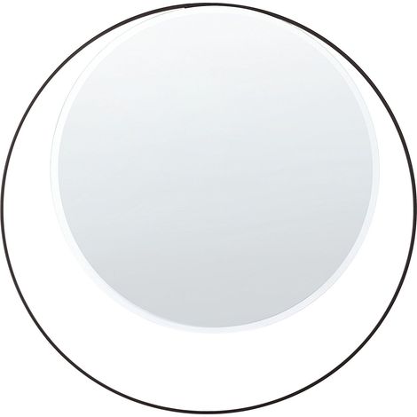 Wandspiegel AGDE 50 cm 50 cm Metall Schwarz
