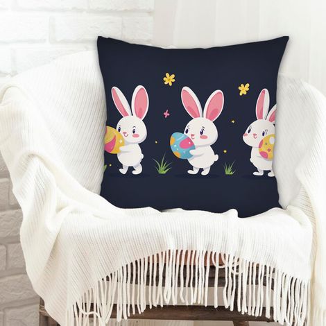 Housse de coussin pour décoration intérieure lavable en machine pour couple mère père famille amis amoureux animaux de compagnie (1/5)