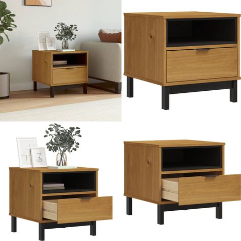 Table d'appoint FLAM 50x50x50 cm bois de pin massif - Table Basse - Meuble De Salon - Table D'appoint - Table Design - Table En Bois - Home & Living (1/5)