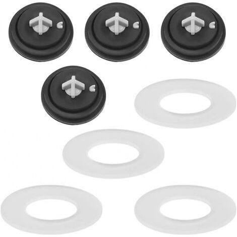 Diaphragme pour vanne flottante à faible alimentation + 4 rondelles de vanne de chasse à flotteur, 4 pièces