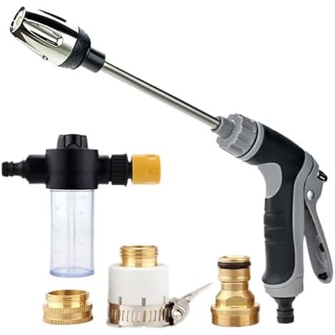 de nettoyeur haute pression, buse d'arrosage à 3 modes – Pour , trottoir, garage, clôture, jardin, pelouse, cour, patio, terrasse - (1/5)