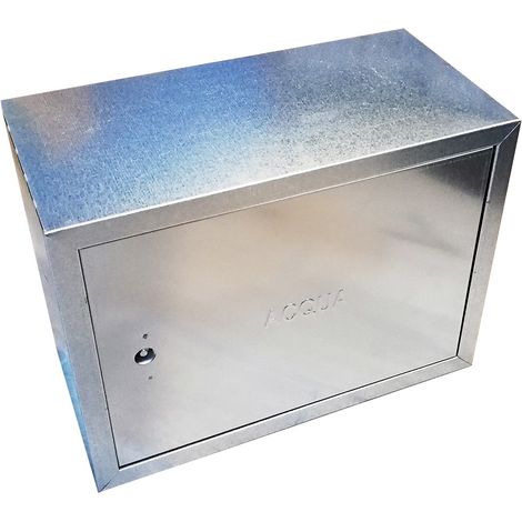 Cassetta cassonetto contenitore zincato per contatore acqua, scegli se  h 30 x l 40 x p 20cm (1/5)