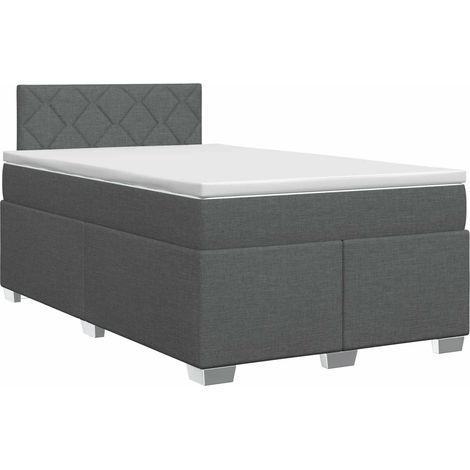 Maison Exclusive - Boxspringbett mit Matratze Dunkelgrau 120 x 19 (1/5)